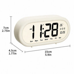 Led Digital Alarm Clock Bedside Snooze Time - thumbnail 2