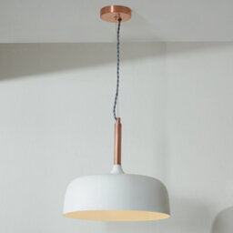 Pacific Lifestyle Anke Matt Cream Domed Metal Pendant