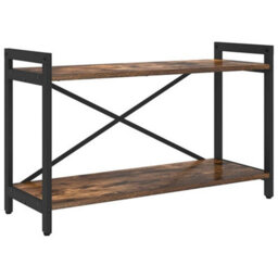 Berkfield Bookcase Smoked Oak 80 X 30 X 48.5 Cm Engineered Wood - thumbnail 2