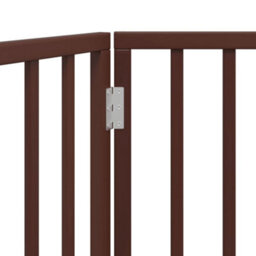 Vidaxl Dog Gate Foldable 2 Panels Brown 160 Cm Poplar Wood - thumbnail 8