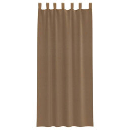 Berkfield Voile Curtains With Loops 2 Pcs Light Brown 140X245 Cm - thumbnail 4