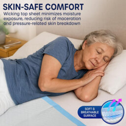 volila 25Pk Incontinence Bed Pads - 60X90Cm Soft Triple-Layer Disposable Sheets With Odour Control, Waterproof Backing, Fast Absorbency - thumbnail 7