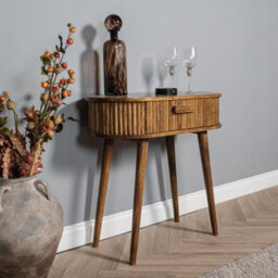 Elm Home And Products Elm Home And Garden Soild Mango Wooden Hall Console Telephone Table 80Cm High, 80Cm Wide, 40Cm Depth