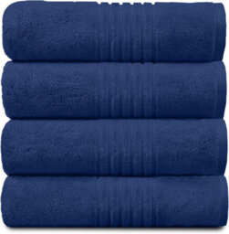 Gc Gaveno Cavailia Hampton Royal 4 Pack Hand Towel 50X80 Blue Egyptian Cotton Premier Super Absorbent Towel
