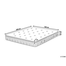 Beliani Memory Foam Pocket Spring Mattress Luxus H2/3 Medium 180 X 200 Cm (Super King Size) - thumbnail 3