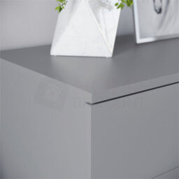 Grey Modern Chest Of Drawers Bedside Table Cabinet 5 Drawer Bedroom Storage - thumbnail 3
