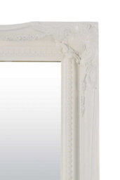 Mirroroutlet Fraser White Beaded Dress Mirror 122 X 41 Cm - thumbnail 5