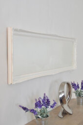 Mirroroutlet Fraser White Beaded Dress Mirror 122 X 41 Cm - thumbnail 4
