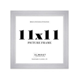 "20X20"" Silver Picture Frame - 20X20"" Square Frame With 19X19"" Mount For 20X20""/19X19"" Pictures Moderrn Style Thin Edge, 1 Pack" - thumbnail 1