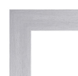 "20X20"" Silver Picture Frame - 20X20"" Square Frame With 19X19"" Mount For 20X20""/19X19"" Pictures Moderrn Style Thin Edge, 1 Pack" - thumbnail 4
