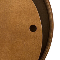 Beliani 40Cm Round Coffee Table With Hidden Storage Lid, Walnut Veneer, Steel Frame - Modern Scandinavian - thumbnail 6