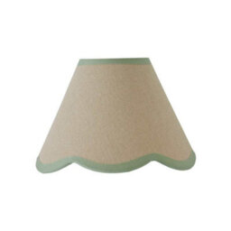 Valuelights Florie Linen Green Scallop Trim Mini Lamp Shade (D)19Cm - thumbnail 7