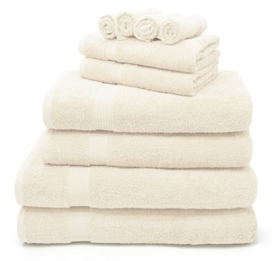 Velosso Luxury 100% Egyptian Cotton Towels 550Gsm Soft & Absorbent Cotton Towels Cream - Bath Sheet