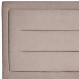 Beliani Bed Velvet Rouen 140 X 200 Cm (Eu Double) Taupe - thumbnail 7