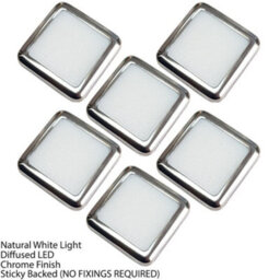 Premium Square Led Plinth Light Kit With 6 Natural White Spotlights For Kitchen And Bathroom - thumbnail 3