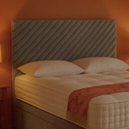 "Urban Textures - Seren Luxury 26"" High Velvet Fabric Upholstered Headboard - Grey" - thumbnail 1