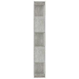 Berkfield Book Cabinet/room Divider Concrete Grey 45X24X159 Cm Engineered Wood - thumbnail 6