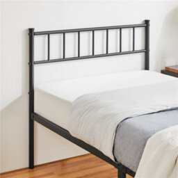 Yaheetech Black 3Ft Single Metal Bed Frame With Slatted Headboard And Footboard - thumbnail 8