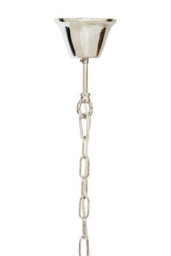 Orsina Pendant Light In Clear Acrylic And Chrome Finish, Globe-Shaped Traditional Chandelier With Round Cut Crystals - thumbnail 5