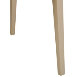 Wyld And Coco Beige Stackable Armless Dining Chairs Set Of 2 Contemporary Modern. - thumbnail 9
