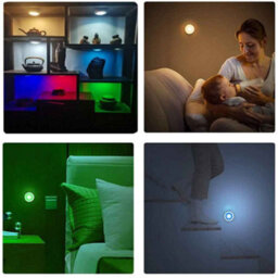 6 Pcs  Rgb Color Led Cabinet Lights With Remote Control For Home And Wardrobe - thumbnail 5