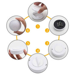 6 Pcs  Rgb Color Led Cabinet Lights With Remote Control For Home And Wardrobe - thumbnail 6