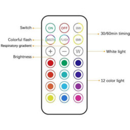 6 Pcs  Rgb Color Led Cabinet Lights With Remote Control For Home And Wardrobe - thumbnail 4