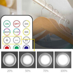 6 Pcs  Rgb Color Led Cabinet Lights With Remote Control For Home And Wardrobe - thumbnail 7
