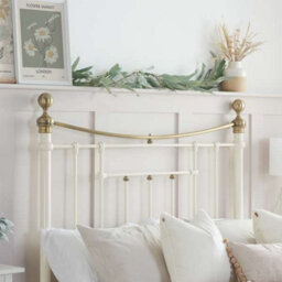 Birlea Bronte Double Bed Frame In Cream - thumbnail 2