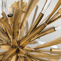 Luminosa Lighting Elstead Hinkley Fredrick Ramond Vida 13 Light Large Pendant Burnished Gold - thumbnail 5