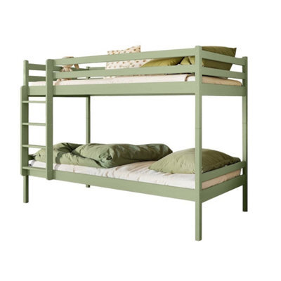 Arte Nico Olive Wooden Bunk Bed With Storage 90 X 200Cm - No Mattress - image 1
