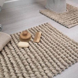 Allure Bath Fashions Sparkle Chunky Bobble Non Slip Bath Mat - Beige - thumbnail 3