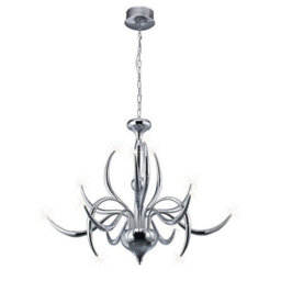 Luminosa Lighting Luminosa Llamas Pendant 15 Light G4 Polished Chrome, Not Led/cfl Compatible - thumbnail 1