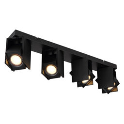 Luminosa Lighting Luminosa Rory Ceiling Spotlight Bar Matt Black 4X Gu10 - thumbnail 1
