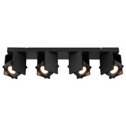 Luminosa Lighting Luminosa Rory Ceiling Spotlight Bar Matt Black 4X Gu10 - thumbnail 3