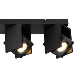 Luminosa Lighting Luminosa Rory Ceiling Spotlight Bar Matt Black 4X Gu10 - thumbnail 5