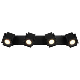Luminosa Lighting Luminosa Rory Ceiling Spotlight Bar Matt Black 4X Gu10 - thumbnail 4