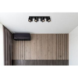 Luminosa Lighting Luminosa Rory Ceiling Spotlight Bar Matt Black 4X Gu10 - thumbnail 7