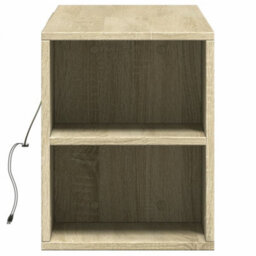 Berkfield Tv Wall Cabinet With Led Lights Sonoma Oak 135X31X39.5 Cm - thumbnail 7