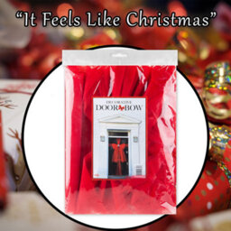 Door Bow Christmas Decoration X 1 52Cm X 35. 1Cm X 5. 9Cm Red - thumbnail 7