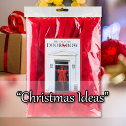 Door Bow Christmas Decoration X 1 52Cm X 35. 1Cm X 5. 9Cm Red - thumbnail 5