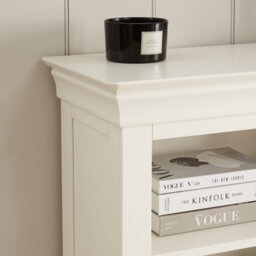 The Furniture Market Wilmslow White Painted Small Low Compact Adjustable 2 Shelf Bookcase - thumbnail 6