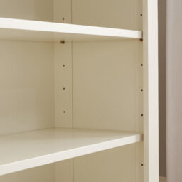 The Furniture Market Wilmslow White Painted Small Low Compact Adjustable 2 Shelf Bookcase - thumbnail 4
