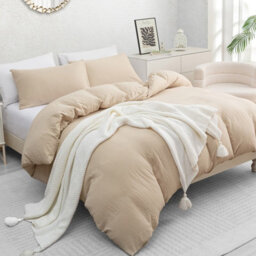 Pamposh Super King Size Duvet Cover Set Pre-Washed Microfibre Bedding Set Lightweight Premium Quilt Cover Set With Zipper Closure - thumbnail 1