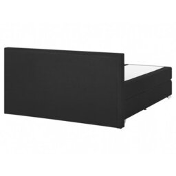 Beliani Divan Bed Fabric President 160 X 200 Cm (Eu King Size) Black - thumbnail 6