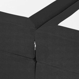 Beliani Divan Bed Fabric President 160 X 200 Cm (Eu King Size) Black - thumbnail 8