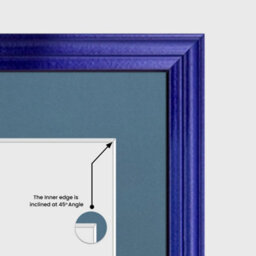 AK Frames 16X8 Purple Classic Multi Photo Frame With Pompadour Mount - Holds 3 Apertures (3X) 7X5 Photos - thumbnail 7