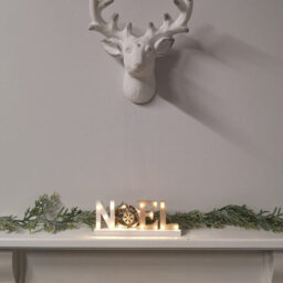 Samuel Alexander 12Cm Battery Operated Light Up Wooden Noel Christmas Decoration With Snowflake & 18 Warm White Leds - thumbnail 7