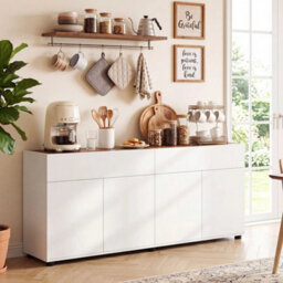160 Cm Sideboard Buffet Cabinet With Storage Bar Cabinet - thumbnail 3