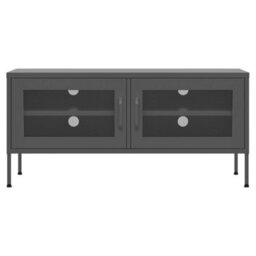 Berkfield Tv Cabinet Anthracite 105X35X50 Cm Steel - thumbnail 3